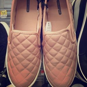 Quilted Slip on Sneaker, Memory Foam insole, Blush